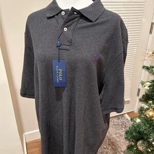 Ralph Lauren Men's Dark Gray Polo Shirt